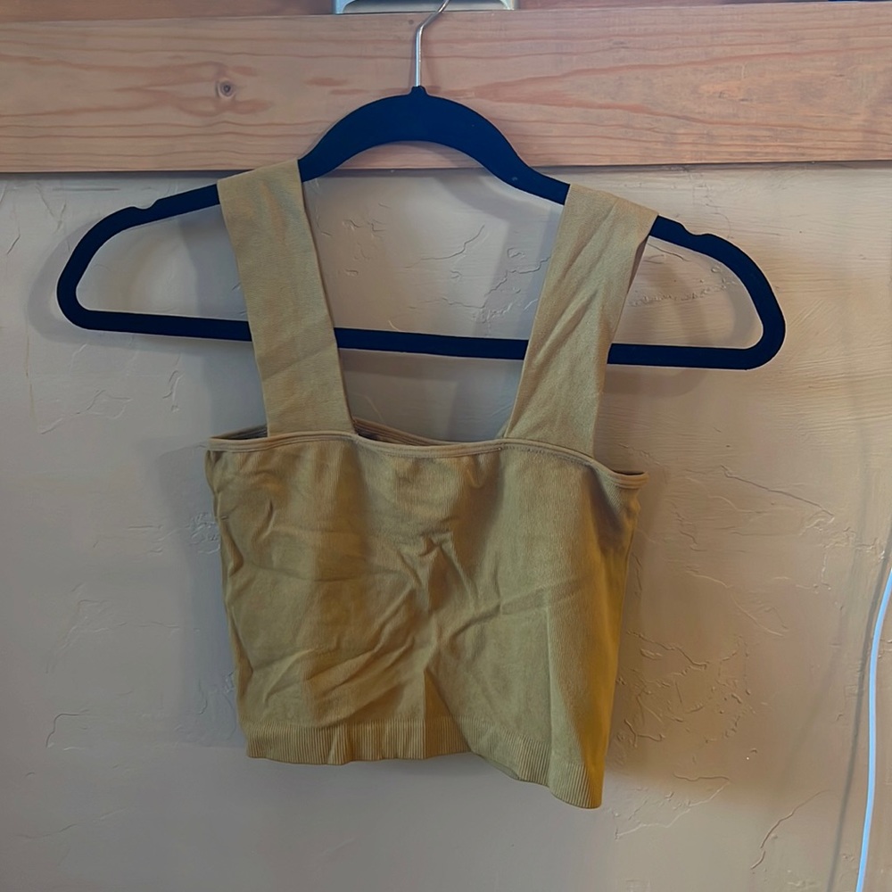 Willow and Root Mustard tank - womens xs/s